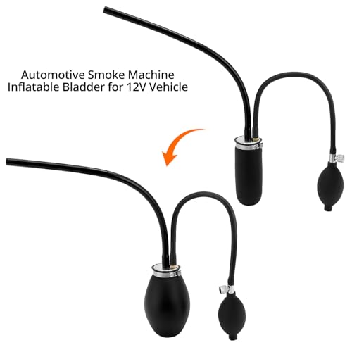 QWORK® Universal Easy Intake Adapter, Rauchtester für Autos, Rauchmaschinenblase, Kfz-Rauchleckdetektor, für 12-V-Fahrzeuge