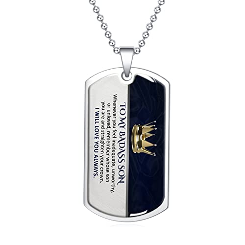 Collier To my badass Son Daughter pour redonner confiance à son enfant ado
