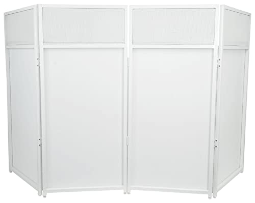 Rockville Rockbooth White Event Booth Dj Facade+Built In Table+Travel Bag+Scrims #TOP2