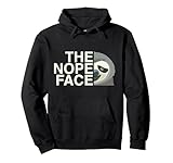 The Nope Face | Funny Lazy Sloth Face Pullover Hoodie Pullover Hoodie