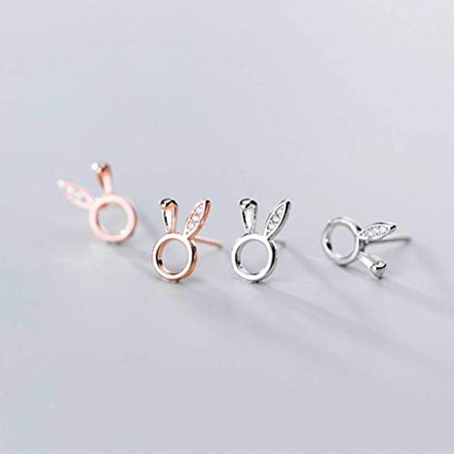 Boucles d'oreilles lapin mignon argent S925 le cadeau idéal - 2