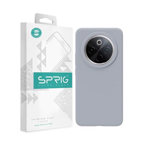 Image of SPRIG Compatible with iQOO Z10 Premium SilkTone Back Cover Drop Tested Shock Proof Mobile Case for Men, Women, Boys and Girls with Camera Protection (Blue Grey)