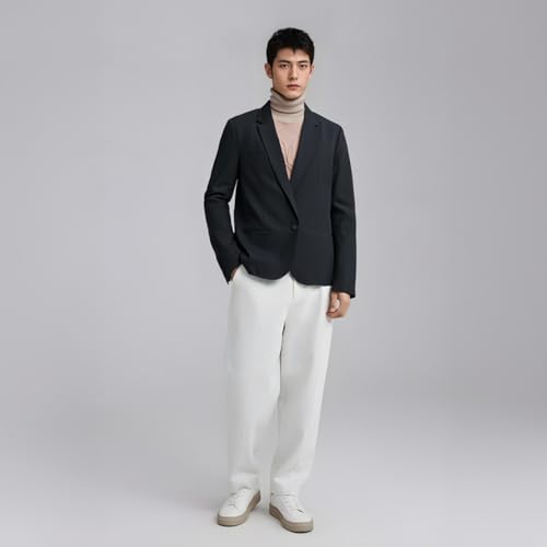 Men's Notch Lapel Blazer One Button Suit Jacket Formal Party Tuxedo Coat4