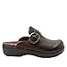 Alegria Women's Osmosis Java Open Back Wood Look Rocker Leather Clog Heel 8-8.5 M US