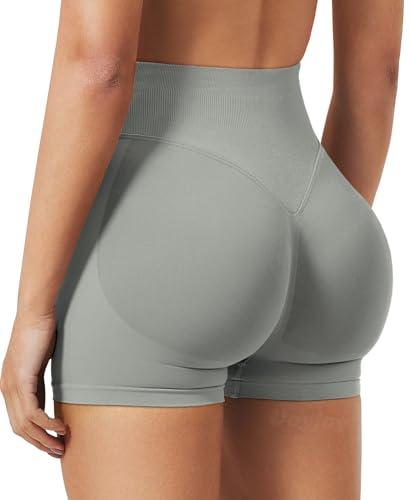 Image of VOYJOY Women Workout Impact Shorts 2.5 inch / 3.6 inch / 4.5 inch / 6 inch Scrunch Butt Booty | Tummy Control, High Waisted, Bike Short, Gentle Compression, for Women