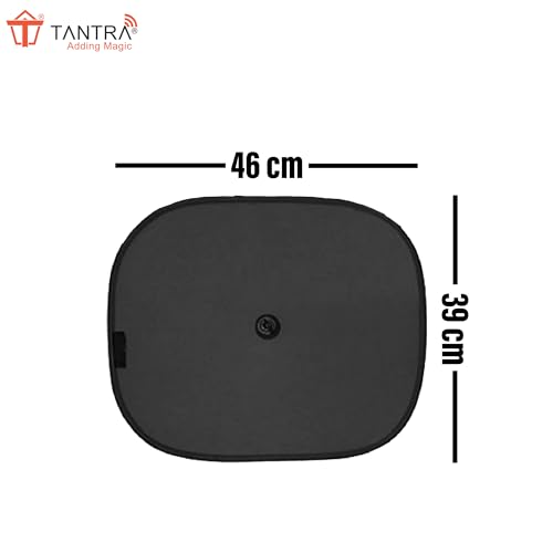 TANTRA Car Sun Shade for Side Windows (Black) Pack of 2