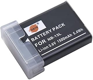 DSTE NB-13L NB13L Li-Ion Battery Compatible with Canon PowerShot G5X, G7X, G9X, G5 X Mark II, G7X Mark II, G9X Mark II, SX740 HS, SX720 HS, SX620 HS