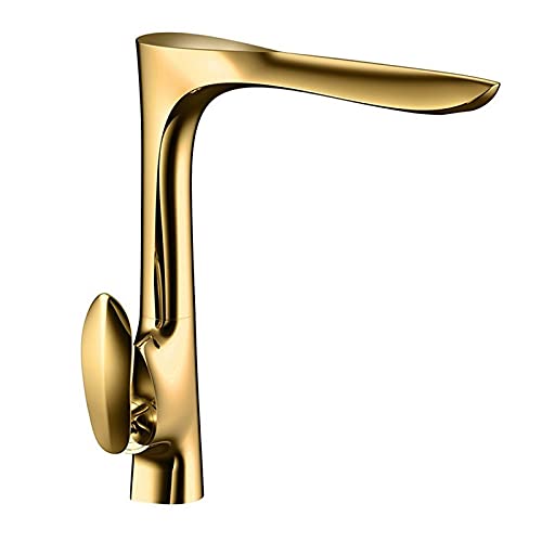 Robinet de cuisine or pour évier moderne mélanger eau chaude et froide