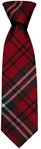 Cravate écossaise Morrison Red Modern légère pour mariages et fêtes