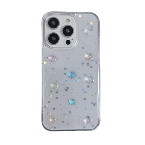 Mamarmot Compatible with iPhone 11 Case Cover, Korean Y2K Luminous 3D Little Stars Clear Case Cute...