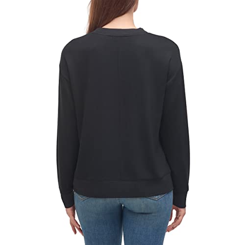 Splendid Women's Sweater Size S Crew Neck Pullover Sweatshirt Black3