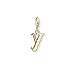 Produktbild Thomas Sabo Damen-Charm-Anhänger X Buchstabe Gold Charm Club 925 Sterling Silber 1630-414-39