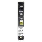Square D - QO115PCAFI 15-Amp Single-Pole Plug-On Neutral CAFCI Circuit Breaker
