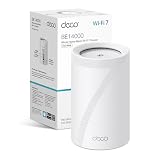 TP-Link Deco BE68 BE14000 Tri-Band 7 Router,AI Roaming Router,Mesh System with MLO,Gigabit Ports,Extender Booster,VPN Encryption WiFi Booster,APP Control,Google Home,Alexa
