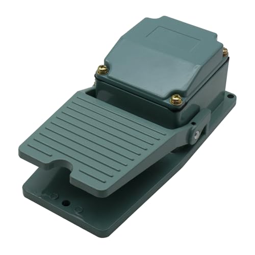 YQSIYU Momentary Foot Pedal Switch,No Cord, SPDT,NO NC,Foot