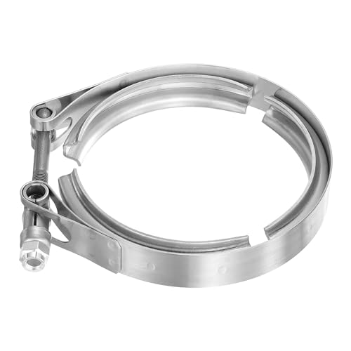 uxcell 4" V Band Clamp 304 Stainless Steel for Exhaust Systems Downpipe Exchange Exhaust Accessories, Adjustment Range 102mm / 4.02inch by uxcell - Used condition - CA$28.50