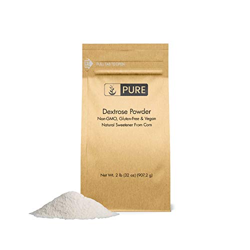 Dextrose (2 lb.), Sugar Replacement Sweetener For Shakes or Baking, Purest and Highest Quality, Easily Digestible