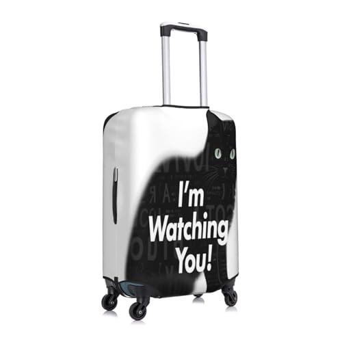 Graphic Cat Watching You Luggage Covers For Suitcase Travel Suitcase Cover Protector Scratch-Resistant Covers For 18-21 Inch Luggages S3