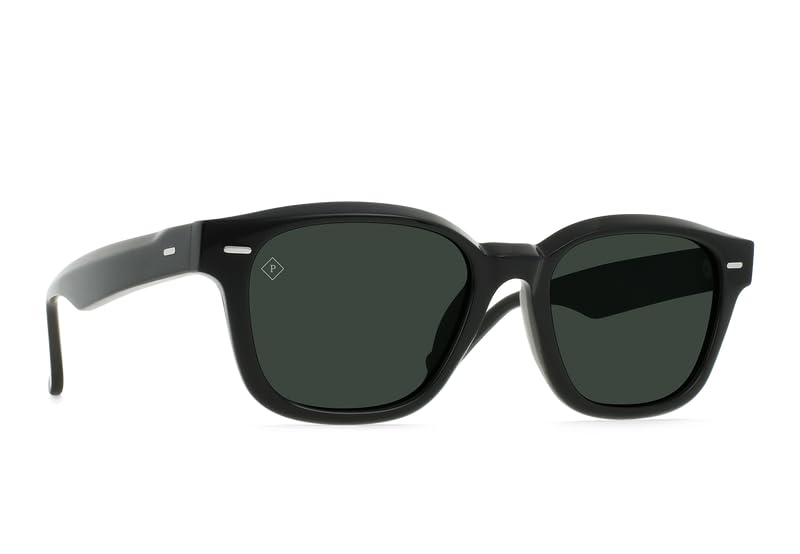 RAEN Carby Sunglasses - Recycled Black/Green Polarized2