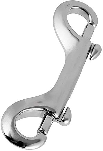 POFET 2 pezzi 100 mm-316 acciaio inox doppia estremità bullone a scatto clip doppia estremità scatto catena immersione clip per secchio acqua/cane guinzaglio animale domestico secchio