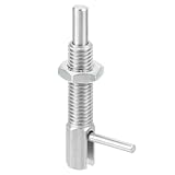 QUARKZMAN Einziehbarer Indexierungs-Spannstift, M10 l Feder-Spannstift aus Edelstahl mit Federbelasteter Riegel Teleskop-Verriegelungsstift mit Mutter für Maschinenbau Schiffbau