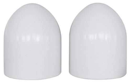 Image of Rockville MAC90W 8 in Aluminum Wakeboard Tower Speaker Pod Enclosures, Marine Grade, White Finish, for Boat Audio Systems, 2-piece