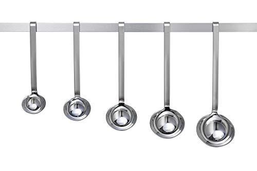 Image of Rosle Stainless Steel Hooked Handle Ladle with Pouring Rim, 2.7-Ounce