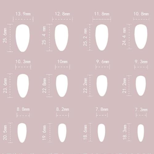 Image of Purple Press on Nails French Tip Fake Nails Medium Almond False Nail with Pearl Design 3D Flower Glue on Nails Artificial Acrylic Nail Nude Stick on Nail for Women Girls Manicure 24Pcs