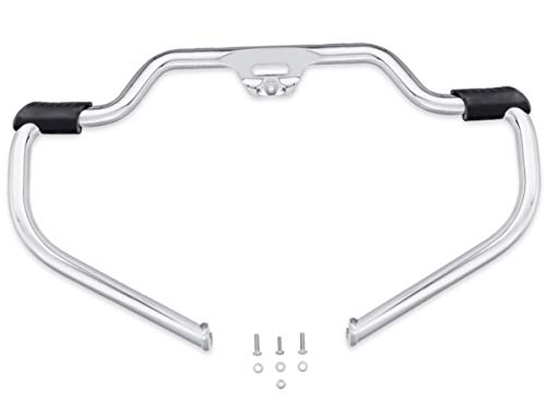 Harley Davidson Chrome Mustache Engine Guard Highway Bar Crash Bars Softail Ref# 49000140 2018-2023 Fat Boy Street Bob Breakout Deluxe Low Rider S Slim Sport Glide Heritage Classic Rubber Foot Rests #TOP7