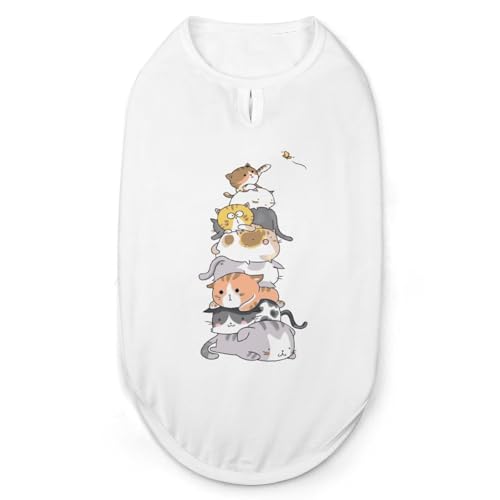 ペット服 かわいい 猫 ネコ 犬服 ペットウェア Tシャツ パーカー 袖なし 犬の服 タンクトップ タンクトップ クールベスト 通気性 ファッション S-2XL