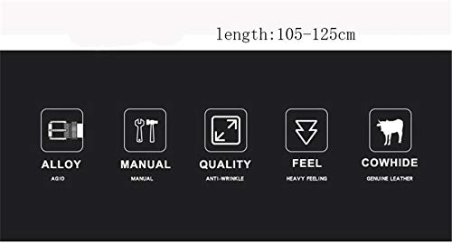 Andongnywell Men Reversible Leather Belts Colors and Sizes Adjustable Man Reversible Leather Waist Buckle3