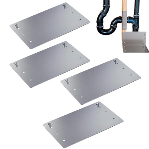 Placa de protección anticlavos de acero autoclavable en pack de 4 piezas de 12.7x20.3 cm 2