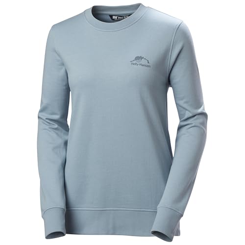 Helly Hansen Mujeres Sudadera gráfica W Nord, Azul Viento, M