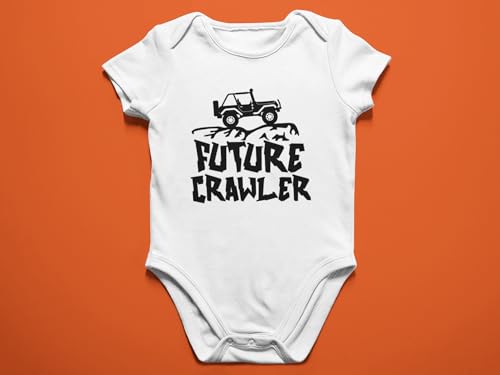 Freedomtees Future Crawler Baby Bodysuit – Off-Road SUV Outfit for Boys or Girls – 4x4 Gift for Adventure Dad or Mom3