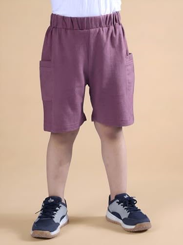 Image of POLKA TOTS 100% Pure Cotton T-Shirt and Shorts Combo For Boys | Summer Dress & Beach Wear for Boys and Toddlers | Breathable Premium Fabric Co-Ord Set Kids | Relaxed Fit Casual Summer Outfit for Kids