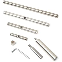 Straight Tool Rest Set 4" 6" 9" 12" Tool Rest, 5/8" and 1" Stem for Spindle Woodturning Woodlathe Tools.