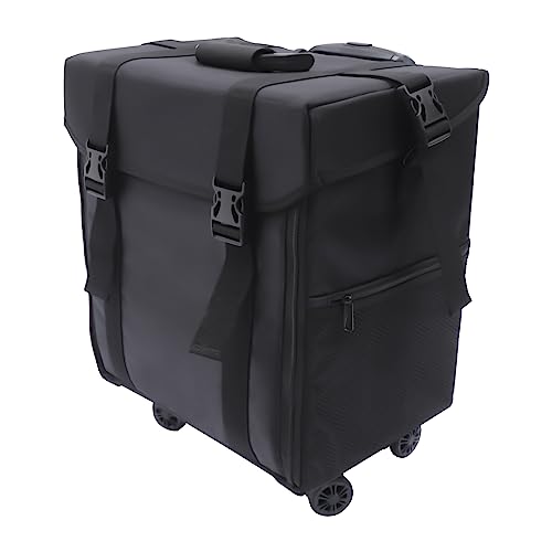 Carro de cosméticos 2 en 1, carrito de cosméticos, compartimentos multifuncionales, desmontable, adecuado para organizar y almacenar cosméticos y artículos de belleza, color negro