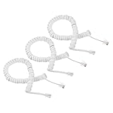 Conception en spirale anti-nœuds : la conception en spirale minimise les risques d’emmêlement, une utilisation simple et agréable. cordon en spirale pour téléphone fixe, cordon en spirale pour récepteur câble