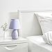 Simple Designs LT2009-PRP Mini Egg Oval Ceramic Table Desk Lamp, Purple