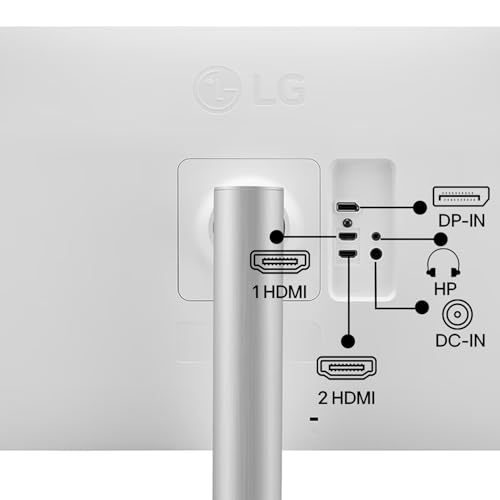 Image of LG 27UP650K-W 27-inch Ultrafine 4K UHD (3840 x 2160) IPS Computer Monitor, 60Hz, 5ms, DisplayHDR 400, Reader Mode, Flicker Safe, HDMI, DisplayPort, Tilt /Height /Pivot Adjustable Stand, White