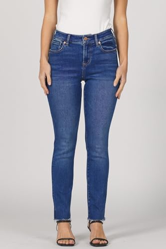 DEAR JOHN Blaire Straight Leg Jean Women’s Mid Rise Slim Fit Denim2