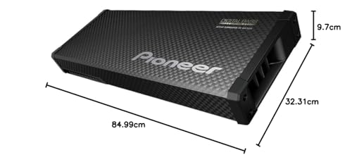 Pioneer TS-WX70DA Subwoofer Attivo Di Classe D Con Controllo Digitale Dei Bassi Per Bassi Profondi E Dinamici (200 W), Digital Bass Control, Nero, Subwoofer 2 X16 Cm - 6