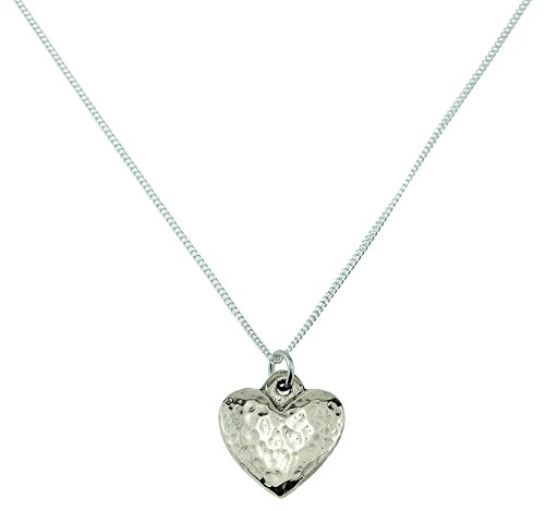 8 anniversaire de mariage pendentif cœur bronze martelé pour femme