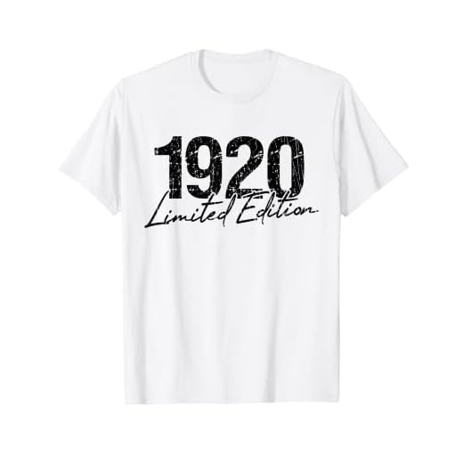 Cumpleaños 1920 Edición limitada Regalo Usado Grunge Vintage Camiseta
