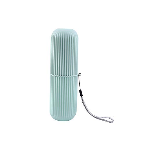 Hovico 1PC Portable Travel Toothbrush Box,Toothbrush Case Hiking Camping Protect Storage Box Travel Tooth Toothbrush Cover Toothpaste Organizer Toothbrush Holder (Green)