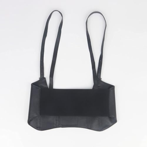 Vest Strap Elastic Wide Belt Women's Leather Vest Suspender Waistband4