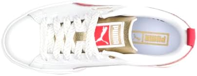 PUMA Mayze Glitz (Big Kid) Puma White/Persian Red/Puma Team Gold 6 Big Kid M | Image 4