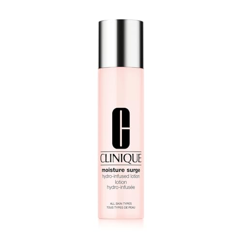 Clinique Moisture Surge Hydro-Infused Lotion with Aloe Bioferment | Hydrating Watery Milky Lotion | Soothes, Plumps, Refines, & Glows, 6.7 Fl Oz