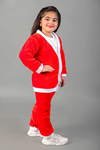 Image of AHHAAAA Kids Santa Claus Costume Christmas Dress for Girls and Boys