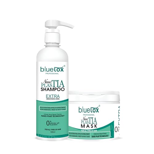 Image of Nano plastia shampoo and conditioner | Sulphate & Paraben Free | Smoothens, Repairs, Adds Shine | Salon Quality Hair Care | Deep Nourishment for Damaged Hair